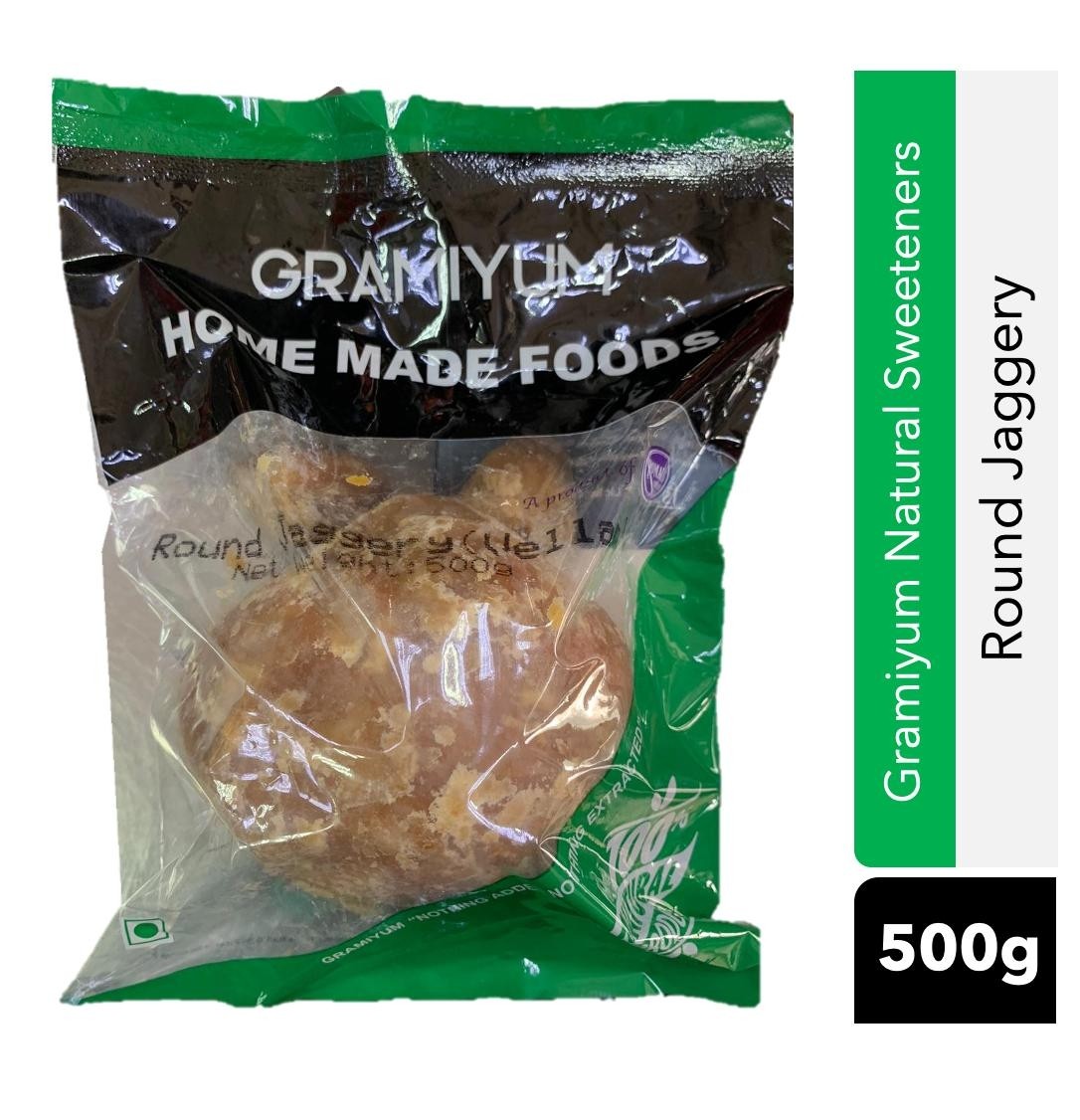 Gramiyum Round Jaggery (வெல்லம் ) 500g
