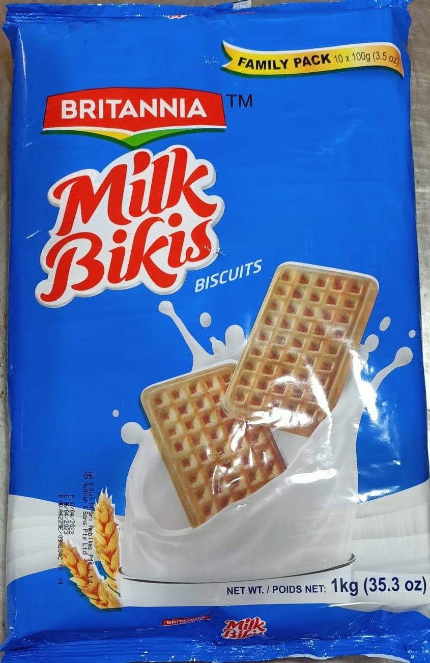 Britannia Milk Bikis Family pack 10*100g