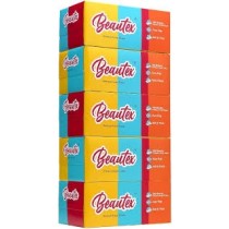Beautex Box Tissue, 3 ply, 100ct Pack of 5 