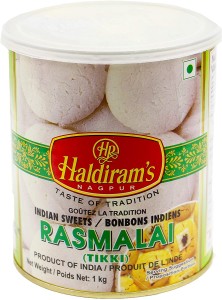 Haldirams Rasamalai Tin 1kg