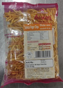 Aswins Tapioca Finger chips 150g