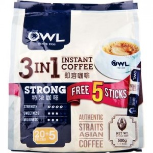 Owl 3 in 1 Instant Coffee - Strong
